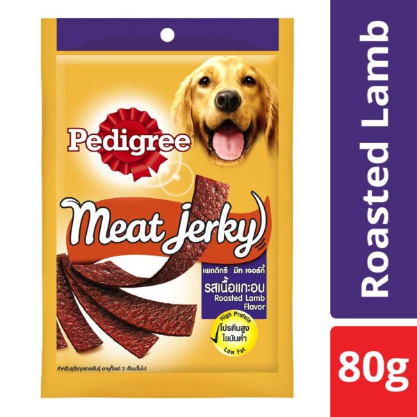 Pedigree Meat Jerky Adult Dog Treat - Roasted Lamb - 80g